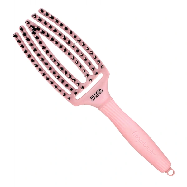 OLIVIA GARDEN Szczotka do włosów Fingerbrush Combo Pastel Pink