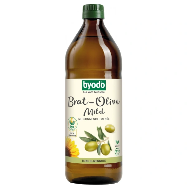 Oliwa z oliwek z olejem słonecznikowym do gotowania i smażenia bio 750 ml - byodo