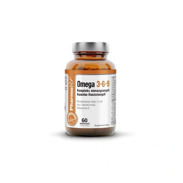 Omega 3-6-9 bezglutenowe 60 kapsułek - pharmovit