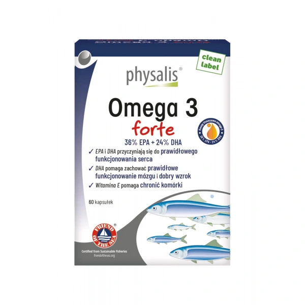 Omega 3 forte 60 kapsułek - physalis
