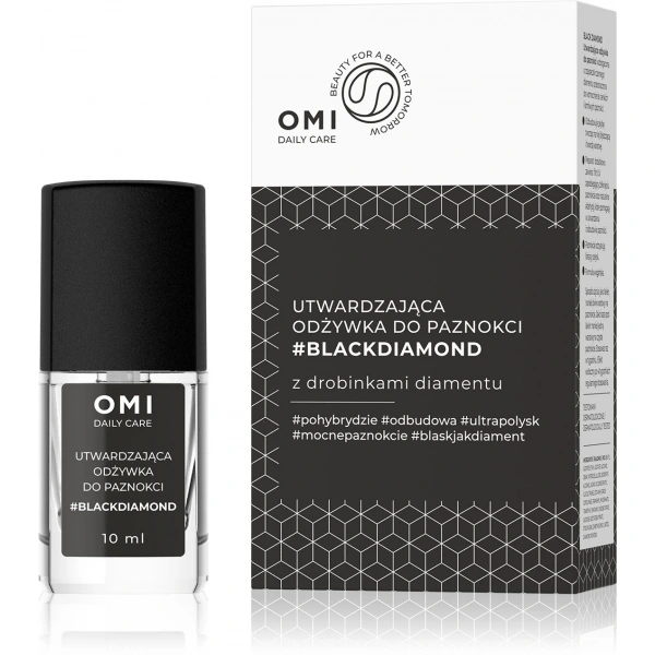 OMI Daily Care Odżywka do paznokci utwardzająca #BLACKDIAMOND z drobinkami diamentu 10 ml