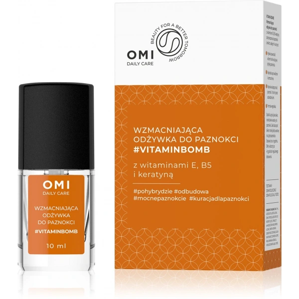 OMI Daily Care Odżywka do paznokci wzmacniająca #VITAMINBOMB z witaminami E,B5 i keratyną 10 ml