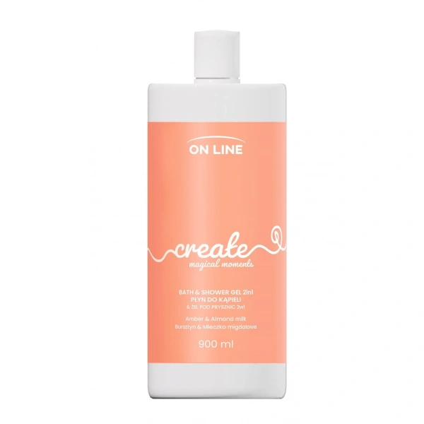 ON LINE Emocje Żel i płyn do kąpieli 2w1 Create 900 ml