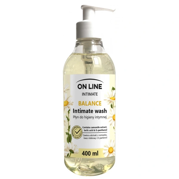 On Line Intimate Płyn do higieny intymnej Balance z ekstraktem z rumianku 400ml