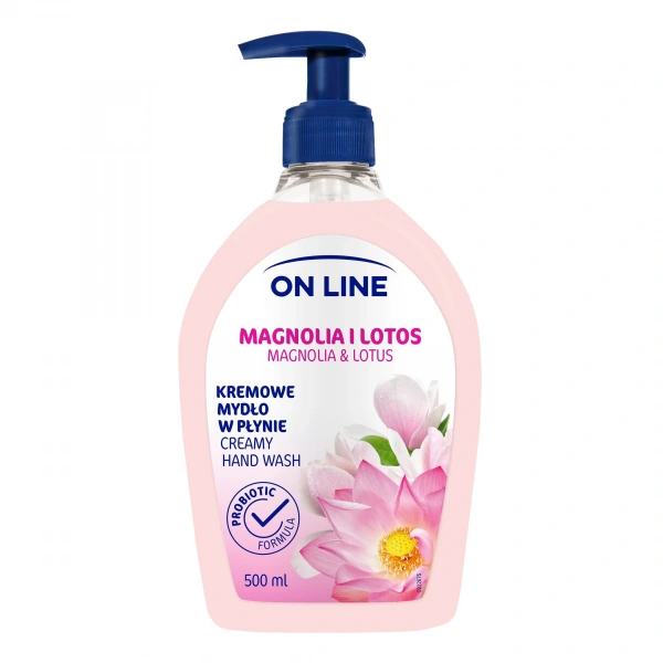 On Line Mydło kremowe w dozowniku Magnolia i Lotos  500ml