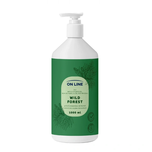 ON LINE Płyn do kąpieli i żel pod prysznic 2w1 Wild Forest 1000 ml