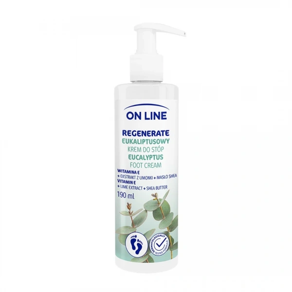 ON LINE Regenerate Krem do stóp eukaliptusowy 190 ml