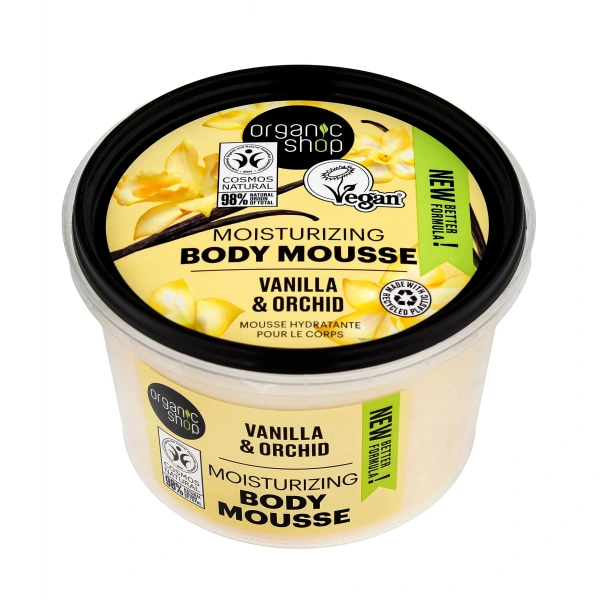 ORGANIC SHOP Body Mousse Nawilżający mus do ciała - Vanilla & Orchid 250 ml