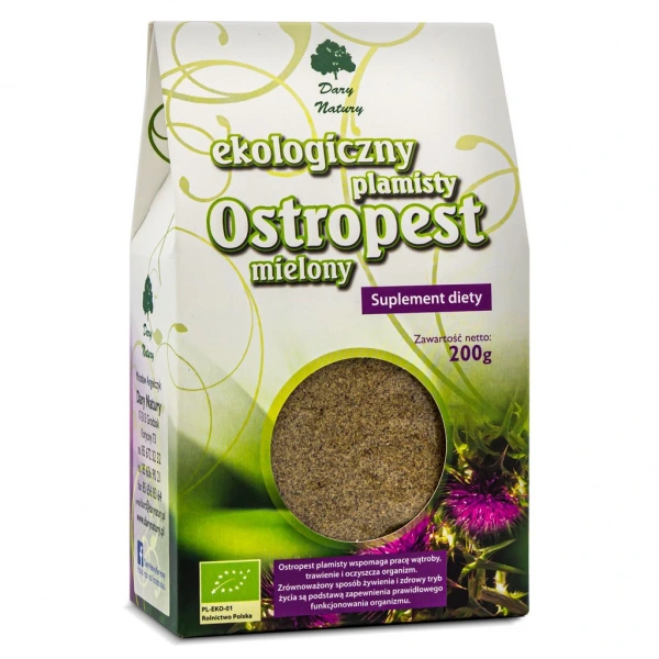 Ostropest plamisty mielony bio 200 g - dary natury