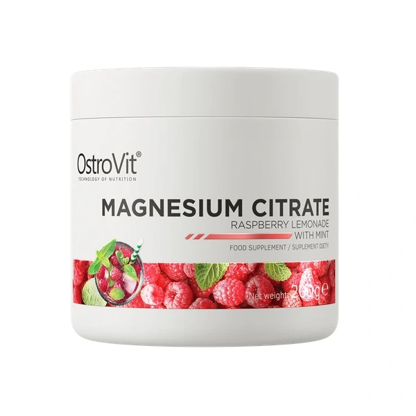 OSTROVIT Cytrynian magnezu - lemoniada malinowa z miętą (200 g)
