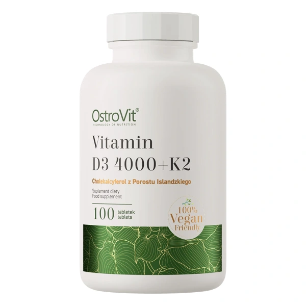 OSTROVIT Vitamin D3 4000 IU + K2 VEGE (100 tabs)