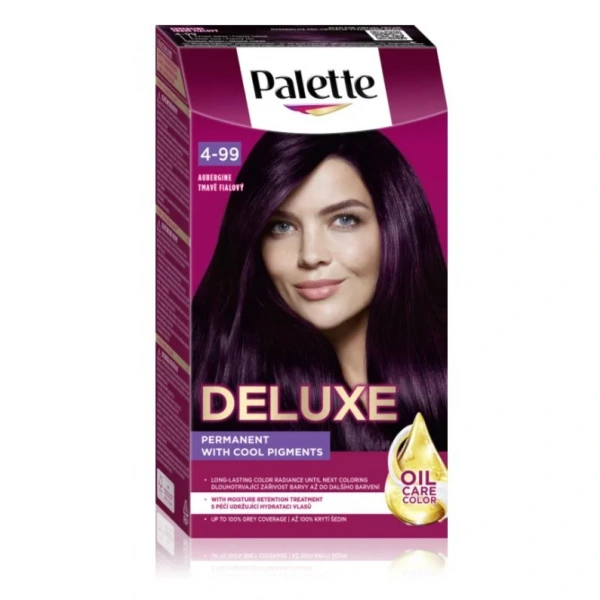 PALETTE Deluxe Farba do włosów permanentna nr 4-99 Aubergine