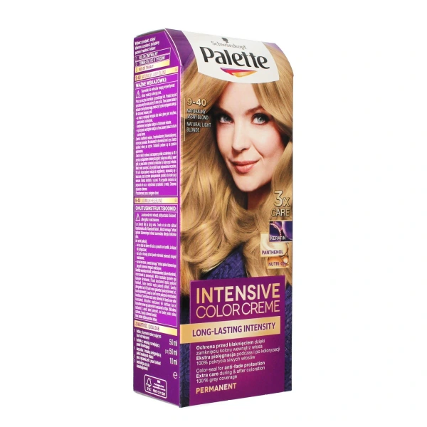 Palette Intensive Color Creme Krem koloryzujący nr 9-40 Naturalny Jasny Blond  1op.
