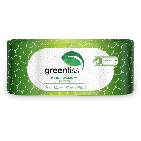 Papier toaletowy 3 - warstwowy 8 rolek - greentiss