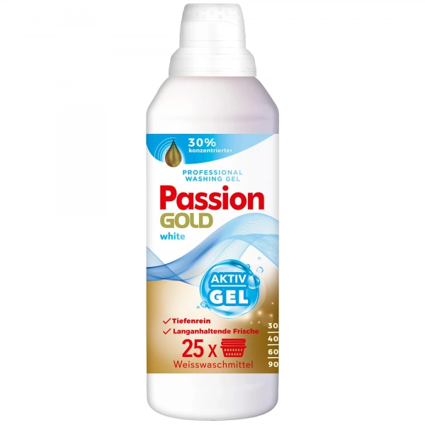 PASSION GOLD Professional Żel do prania ubrań białych 1000 ml