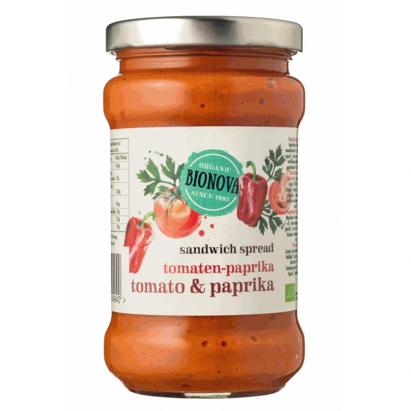 Pasta pomidorowo - paprykowa bio 280 g - bionova