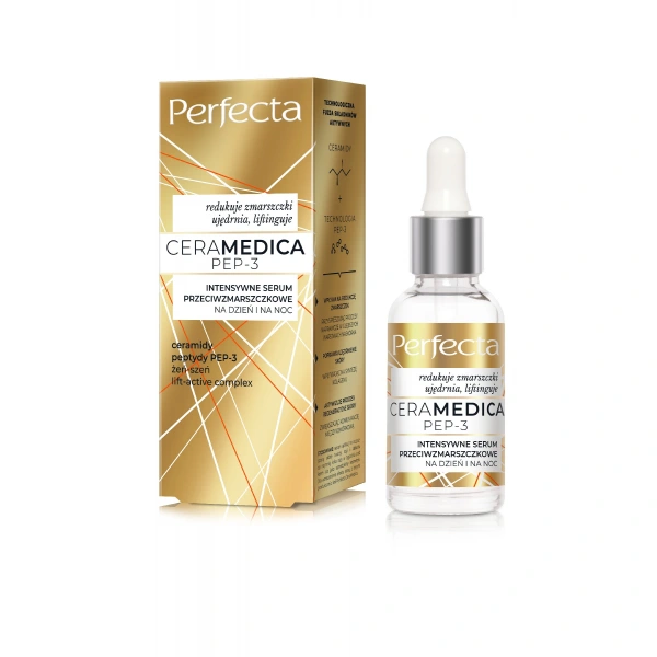 PERFECTA Ceramedica PEP3 Intensywne serum przeciwzmarszczkowe na dzień i na noc 30 ml