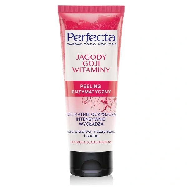 PERFECTA Peeling enzymatyczny do twarzy Jagody Goji i Witaminy 75 ml