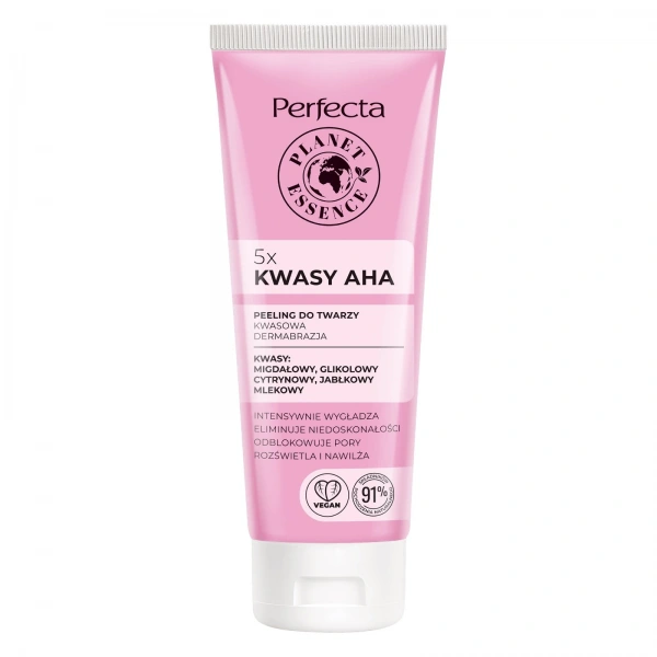 PERFECTA Planet Essence Peeling do twarzy Kwasowa dermabrazja 5x Kwasy AHA 75 ml