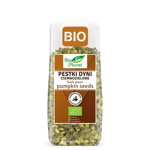 Pestki dyni ciemnozielone (uprawiane w europie) bio 150 g - bio planet