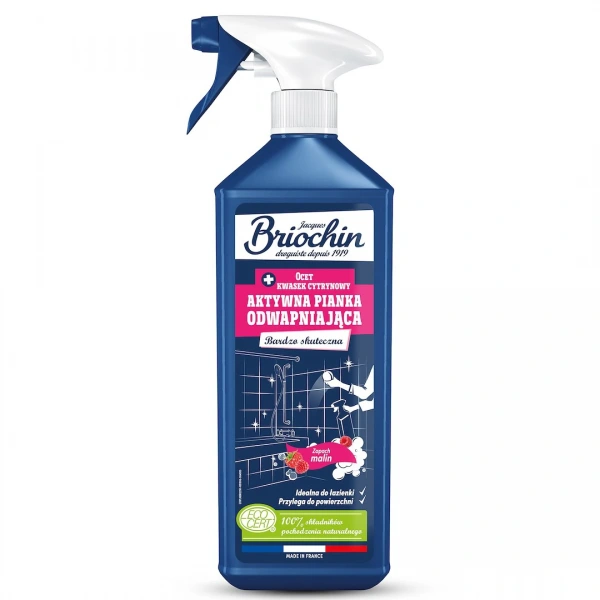 Pianka odwapniająca malinowa w sprayu eco 750 ml - briochin