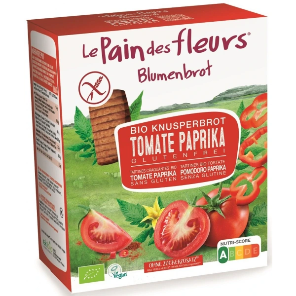 Pieczywo chrupkie pomidorowo - paprykowe bezglutenowe bio 150 g - le pain des fleurs