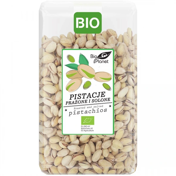 Pistacje prażone i solone bio 700 g - bio planet