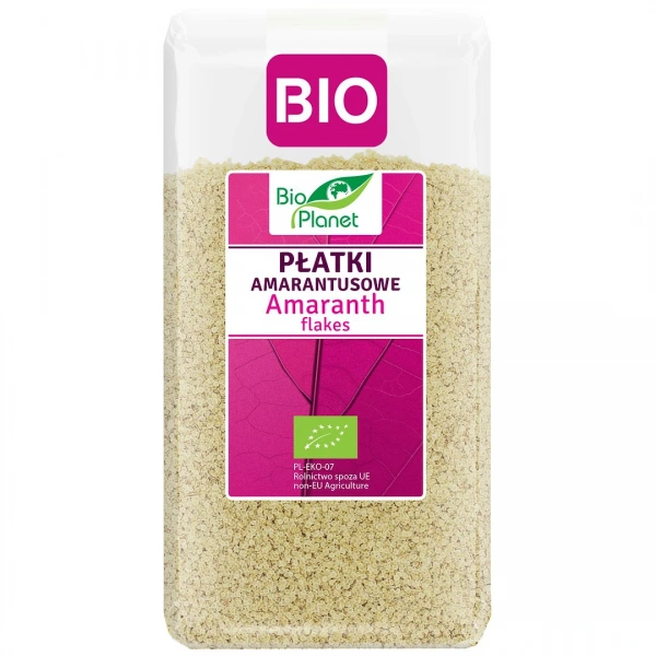 Płatki amarantusowe bio 600 g - bio planet