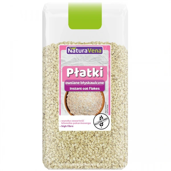 Płatki owsiane błyskawiczne bezglutenowe 300 g - naturavena