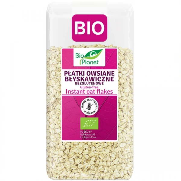 Płatki owsiane błyskawiczne bezglutenowe bio 300 g - bio planet