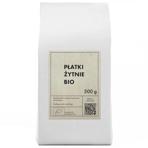 Płatki żytnie bio 500 g - the planet