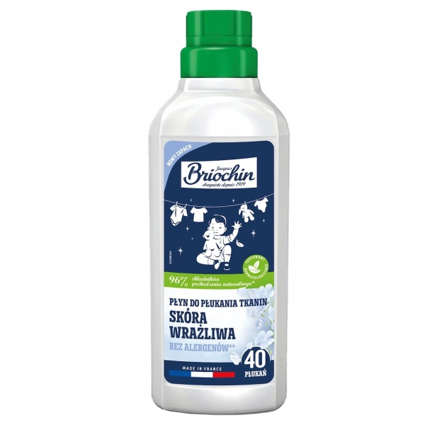 Płyn do zmiękczania tkanin dla skóry wrażliwej 750 ml (40 prań) - briochin