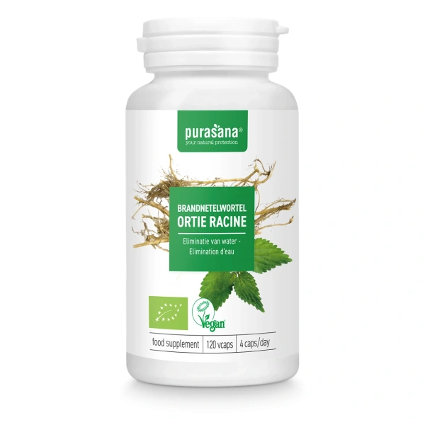 Pokrzywa korzeń bio (210 mg) 120 kapsułek - purasana