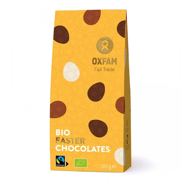 Praliny czekoladowe - jajka wielkanocne mix fair trade bio 160 g - oxfam (produkt sezonowy)