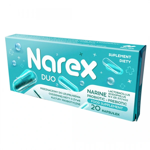 Probiotyk narine duo 20 kapsułek - narex