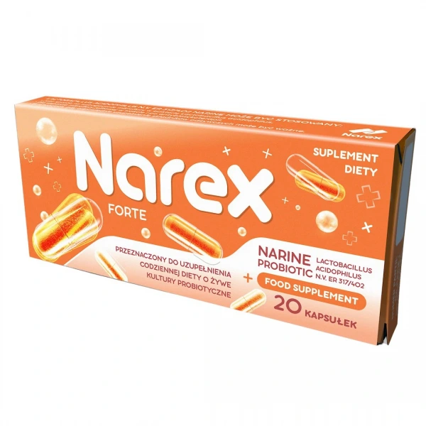 Probiotyk narine forte 20 kapsułek - narex