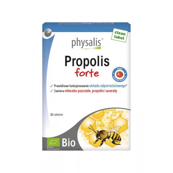 Propolis forte bio 30 tabletek - physalis