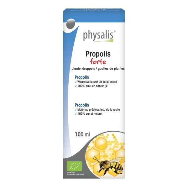 Propolis forte ekstrakt w kroplach bio 100 ml - physalis