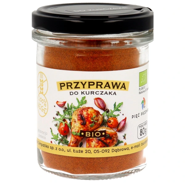 Przyprawa do kurczaka bezglutenowa bio 80 g - pięć przemian