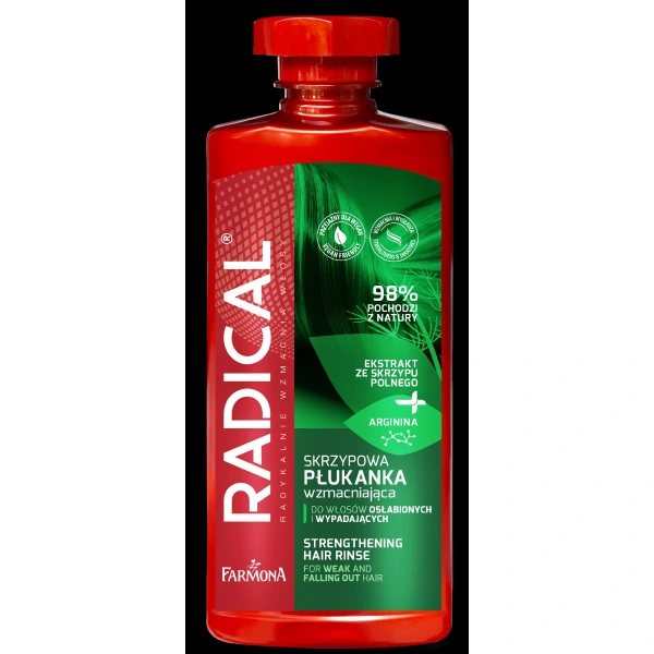 RADICAL Wzmacniająca płukanka skrzypowa do włosów słabych i wypadających 400 ml