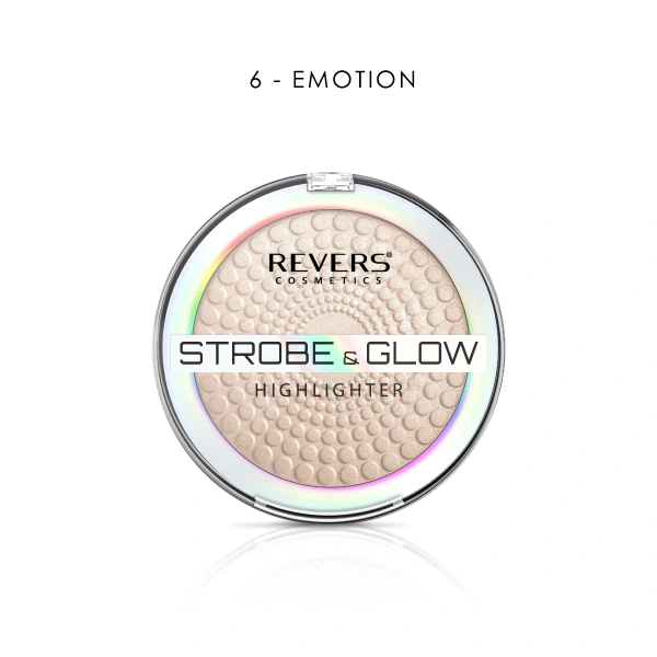 REVERS Puder rozświetlający STROBE & GLOW HIGHLIGHTER  06 Emotion 8 g