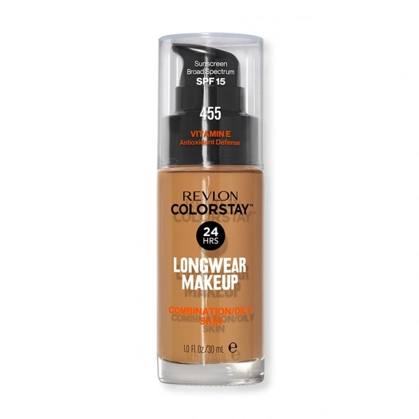 Revlon Colorstay 24H Longwear Podkład kryjąco-matujący nr 455 Honey Beige - cera mieszana i tłusta 30ml