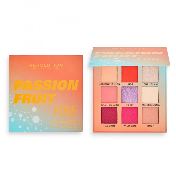 REVOLUTION Hot Shot Paleta 9 Cieni do powiek Passion Fruit Fire