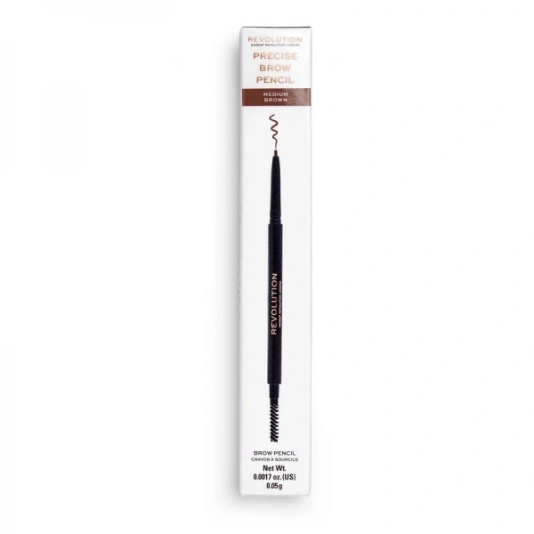 REVOLUTION Precise Brow Pencil Dwustronna kredka do brwi Medium Brown