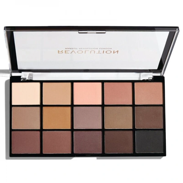 REVOLUTION  Reloaded Basic Mattes Paleta 15 cieni do powiek