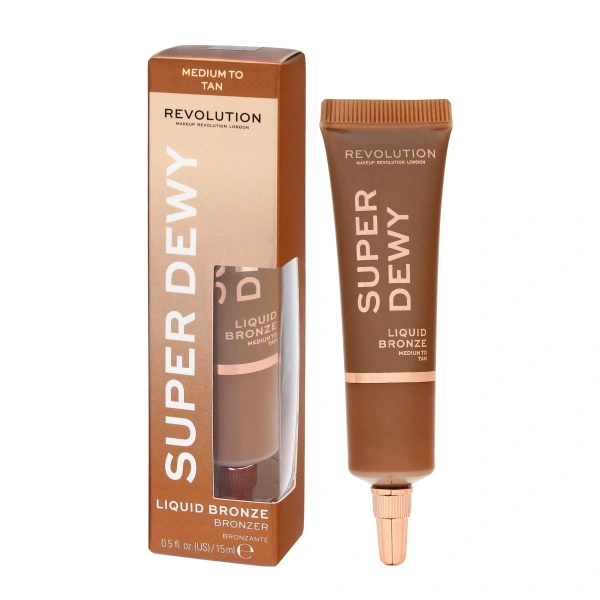 REVOLUTION Super Dewy Bronzer w płynie - Medium to Tan 15ml