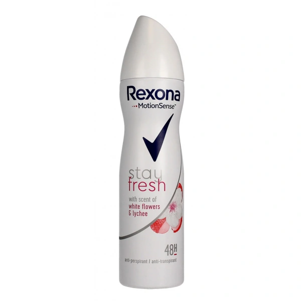 REXONA Stay Fresh Antyperspirant damski w sprayu White Flowers & Lychee 150 ml