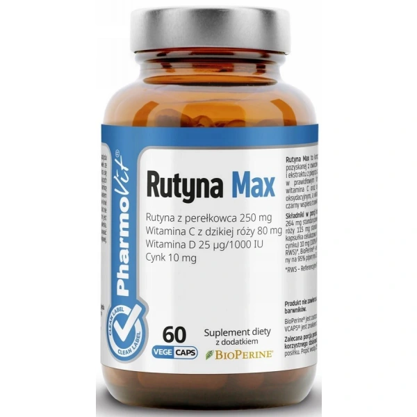 Rutyna max bezglutenowa 60 kapsułek - pharmovit