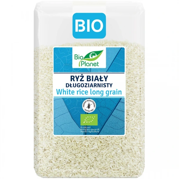 Ryż biały długoziarnisty bezglutenowy bio 2 kg - bio planet