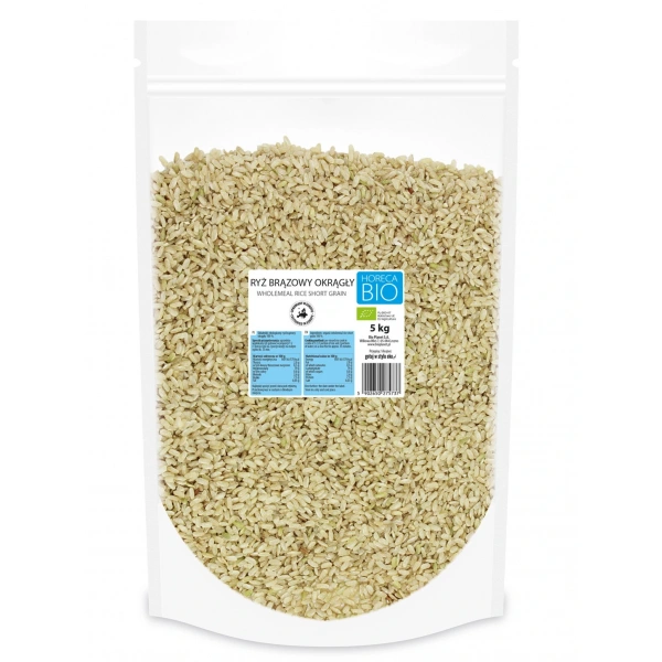 Ryż brązowy okrągły bio 5 kg - horeca (bio planet)